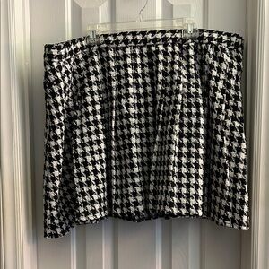 Eloquii Houndstooth Mini Skirt